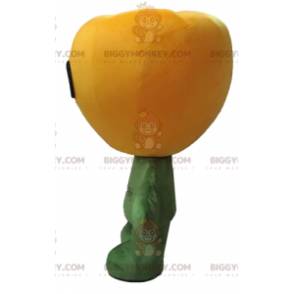 Big Giant Smiling Yellow Pepper BIGGYMONKEY™ maskottiasu -