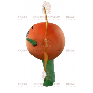 Costume de mascotte BIGGYMONKEY™ de soleil géant orange et