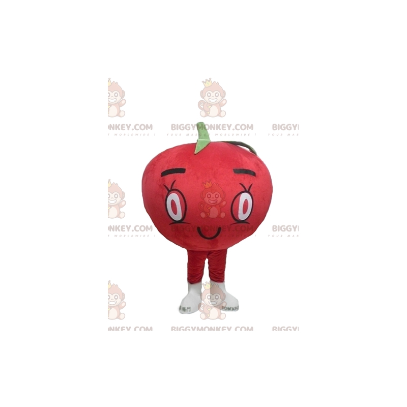 Bonito disfraz de mascota BIGGYMONKEY™ de tomate rojo gigante