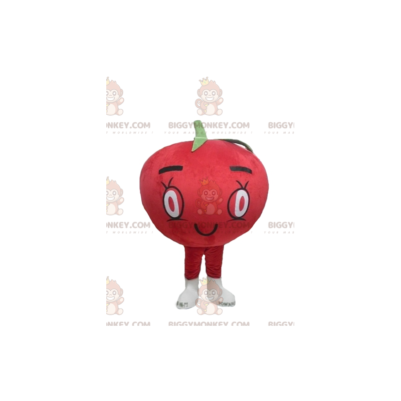 Söt gigantisk röd tomat BIGGYMONKEY™ maskotdräkt - BiggyMonkey
