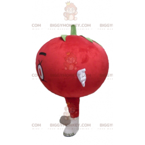 Bonito disfraz de mascota BIGGYMONKEY™ de tomate rojo gigante