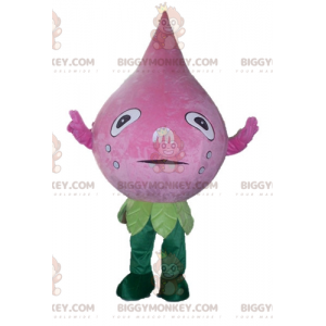 BIGGYMONKEY™ costume da mascotte di fiore verde e Formato L (175-180 CM)