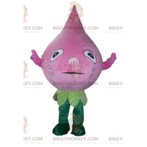 BIGGYMONKEY™ Riesen-Maskottchen-Kostüm mit rosa und grüner