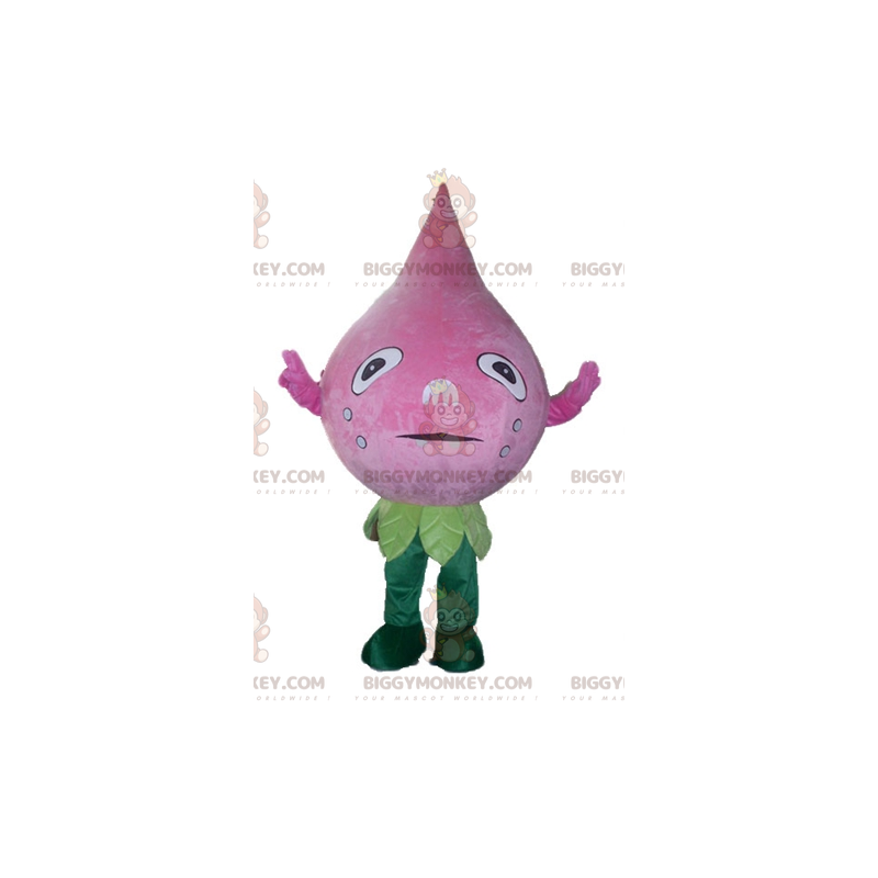 Στολή μασκότ BIGGYMONKEY™ Giant Pink and Green Flower Antichoke