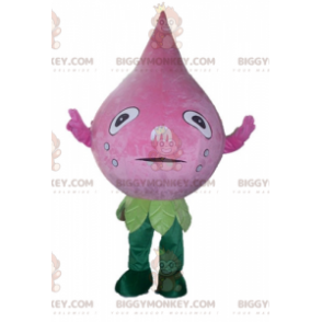 Στολή μασκότ BIGGYMONKEY™ Giant Pink and Green Flower Antichoke
