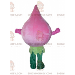 BIGGYMONKEY™ Reus roze en groene bloem Artisjok bloesem