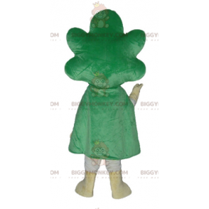 Costume mascotte BIGGYMONKEY™ porro cavolo verde e bianco