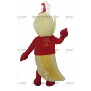 Fantasia de mascote BIGGYMONKEY™ Banana amarela gigante com