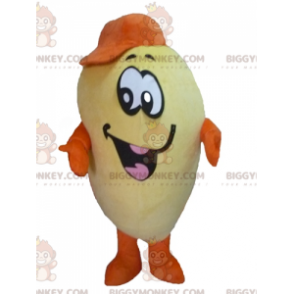 Costume da mascotte gigante sorridente di patate gialle e