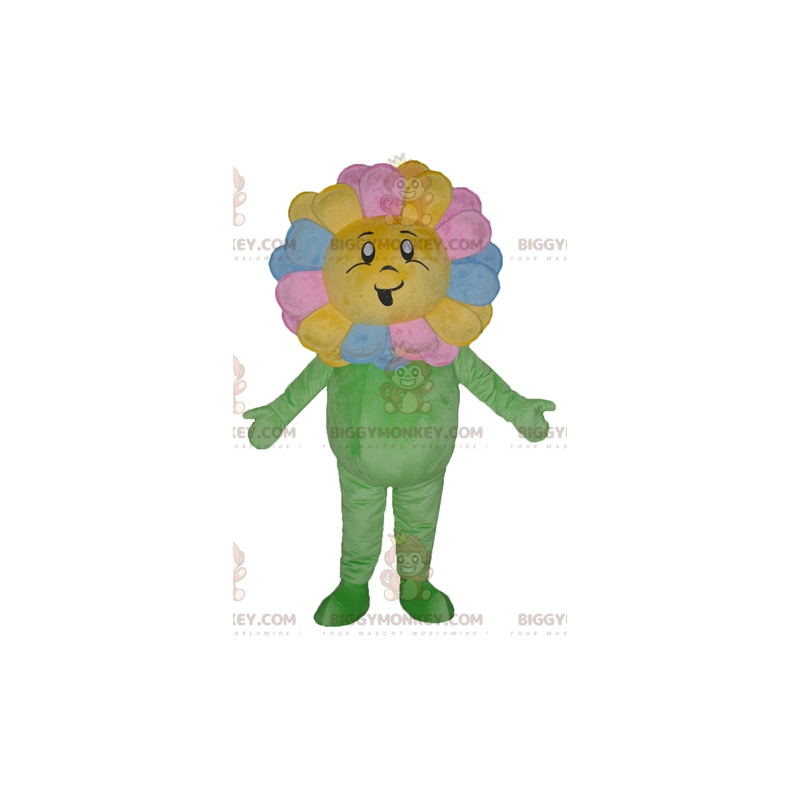 Costume de mascotte BIGGYMONKEY™ de jolie fleur multicolore