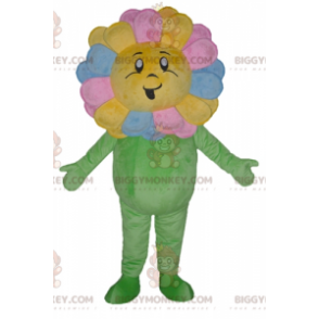 BIGGYMONKEY™ Disfraz de Mascota de Flor Multicolor Sonriente