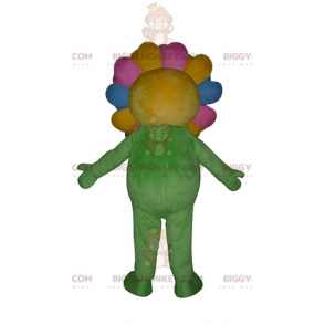 BIGGYMONKEY™ costume da mascotte di fiore verde e Formato L (175-180 CM)