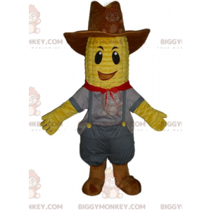 BIGGYMONKEY™ Mascot Costume Corn on the Cob in Cowboy Outfit -