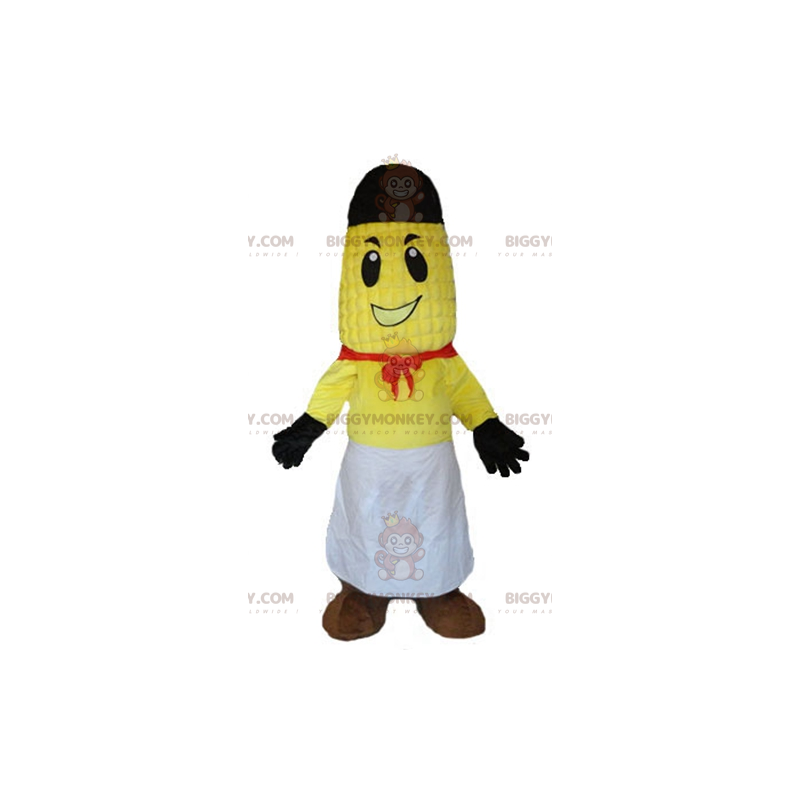 BIGGYMONKEY™ Mascot Costume Corn On The Cob In Cook Outfit –