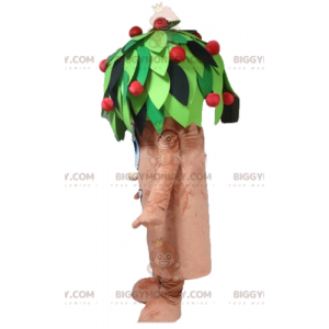 Brown Green and Red Cherry Tree BIGGYMONKEY™ Mascot Costume -