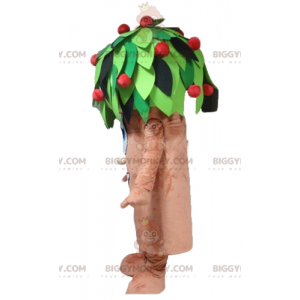 Costume mascotte BIGGYMONKEY™ albero di ciliegio marrone verde