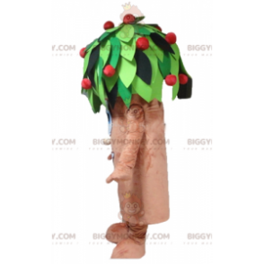 Brown Green and Red Cherry Tree BIGGYMONKEY™ Mascot Costume –