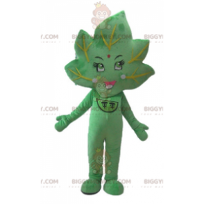 Costume da mascotte BIGGYMONKEY™ Foglia verde gigante