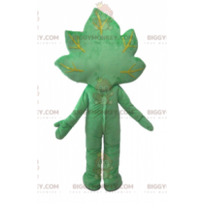 Costume da mascotte BIGGYMONKEY™ Foglia verde gigante