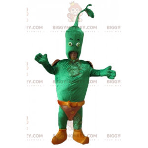 Costume da mascotte gigante verde vegetale BIGGYMONKEY™ con