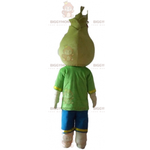 Costume de mascotte BIGGYMONKEY™ de fleur jaune géante et