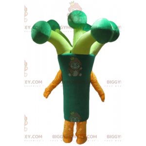 Costume da mascotte BIGGYMONKEY™ con broccoli verdi giganti -