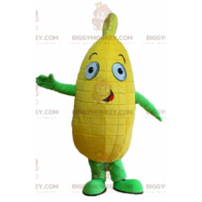 Costume mascotte BIGGYMONKEY™ pannocchia di mais gigante gialla