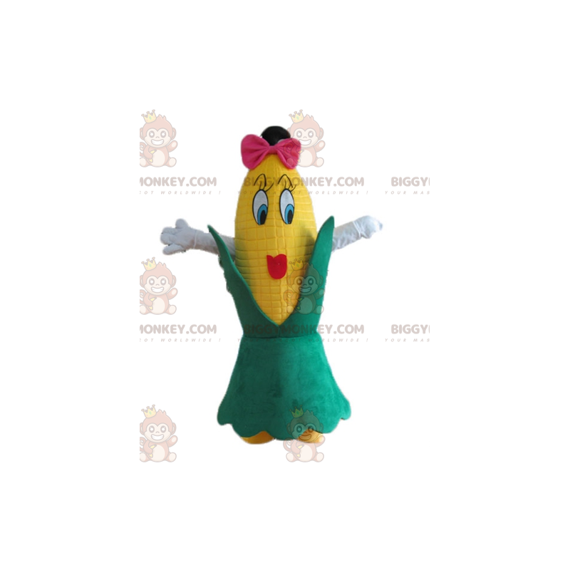 Costume de mascotte BIGGYMONKEY™ d'épi de maïs géant féminin et