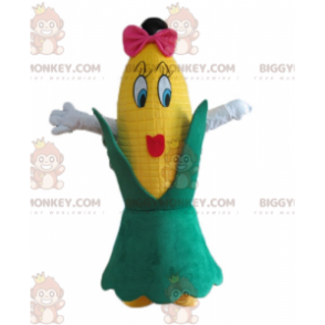 Costume de mascotte BIGGYMONKEY™ d'épi de maïs géant féminin et