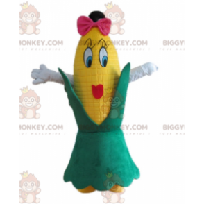 Fantasia de mascote de espiga de milho gigante feminina