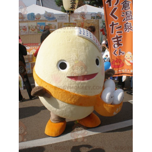 Costume de mascotte BIGGYMONKEY™ d'œuf géant avec un pochon