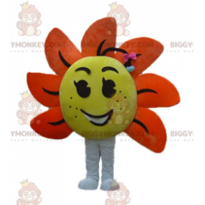 Yellow and Orange Giant Flower BIGGYMONKEY™ Mascot Costume -