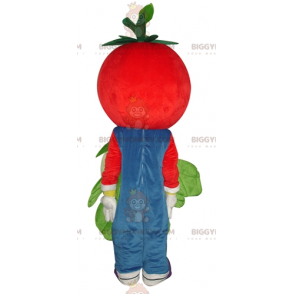 Costume de mascotte BIGGYMONKEY™ de tomate rouge souriante avec