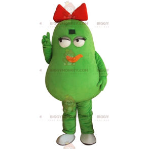BIGGYMONKEY™ Mascottekostuum Gigantische Groene Aardappelboon