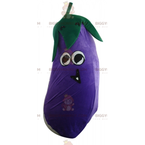 Costume da mascotte BIGGYMONKEY™ con melanzane giganti viola -