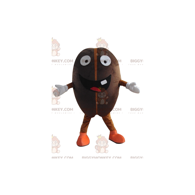 Costume de mascotte BIGGYMONKEY™ de fève de cacao de grain de
