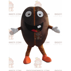 Costume da mascotte BIGGYMONKEY™ con chicco di caffè gigante