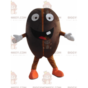 Super Smiling Giant Coffee Bean Cocoa Bean BIGGYMONKEY™ Mascot