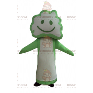 Costume mascotte BIGGYMONKEY™ albero in fiore di broccoli verde