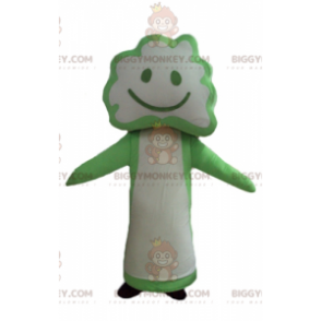 Groen en wit Broccoli Blossom Tree BIGGYMONKEY™ mascottekostuum