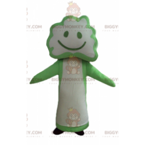 Grön och vit Broccoli Blossom Tree BIGGYMONKEY™ maskotdräkt -
