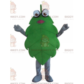 Costume da mascotte BIGGYMONKEY™ con foglia verde gigante