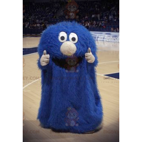 Costume de mascotte BIGGYMONKEY™ de petit monstre bleu tout