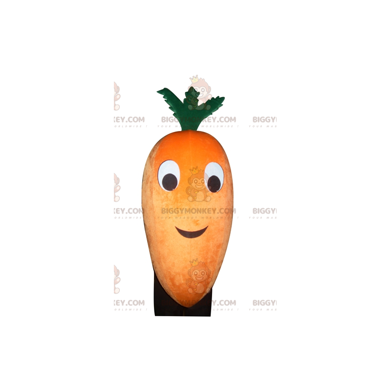 Kostium maskotka olbrzymia pomarańczowo-zielona marchewka