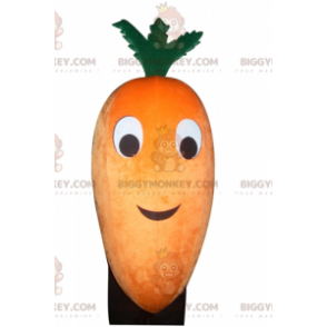 Costume mascotte BIGGYMONKEY™ carota gigante arancione e verde