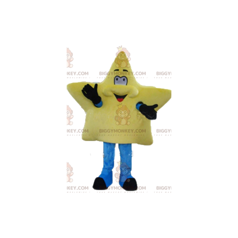 Simpatico costume da mascotte BIGGYMONKEY™ con stella gialla