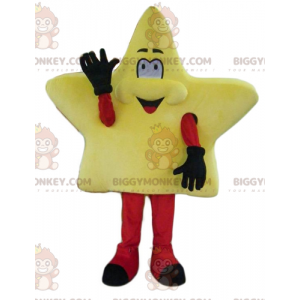 Costume de mascotte BIGGYMONKEY™ d'étoile jaune géante mignonne