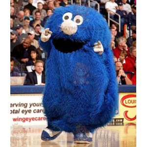 Traje de mascote Little Furry Blue Monster BIGGYMONKEY™ –