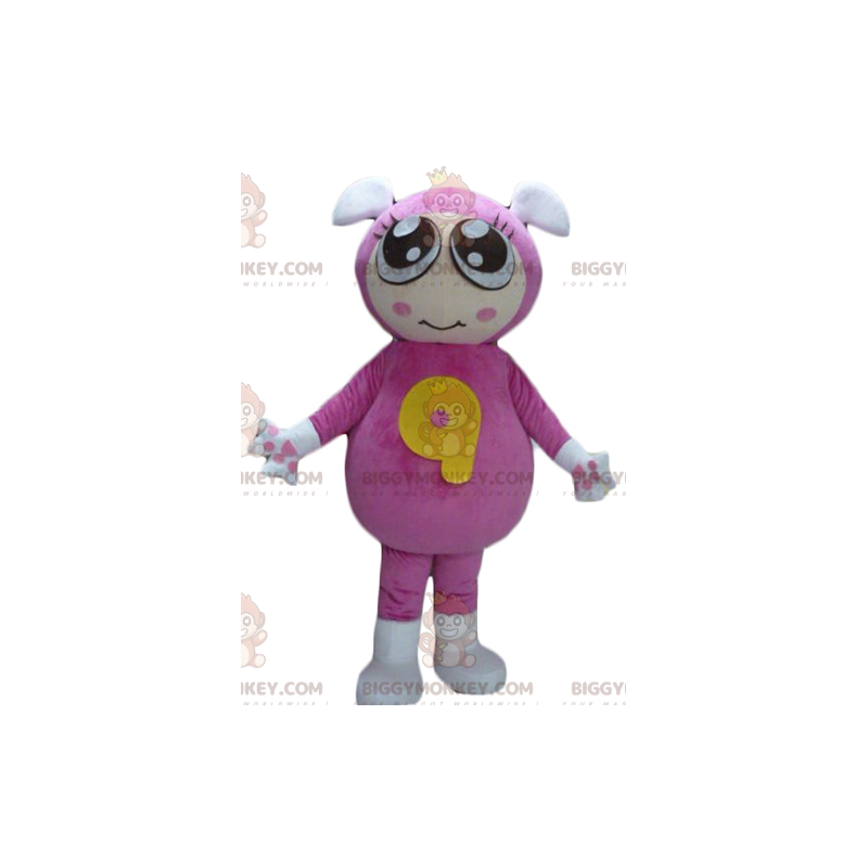 Kostium maskotki BIGGYMONKEY™ dla dziewczynki z różowym