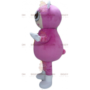 Costume da mascotte BIGGYMONKEY™ da ragazza con tuta rosa con 2